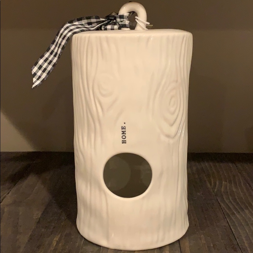 Rae Dunn Woodgrain Home Birdhouse